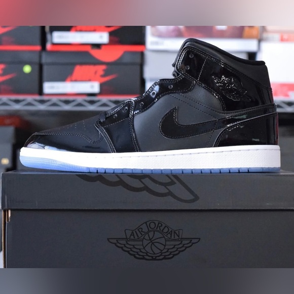 Air Jordan 1 Mid Space Jam black concord white  DV1308-004 size 8 - 13 mens - Picture 2 of 13